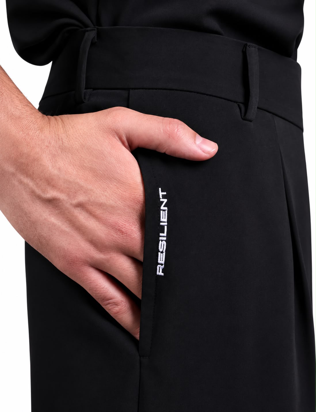 RESILIENT pants-pocket logo reference